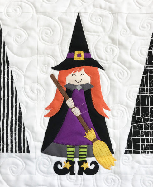 Little Witch Table Runner Pattern - PDF