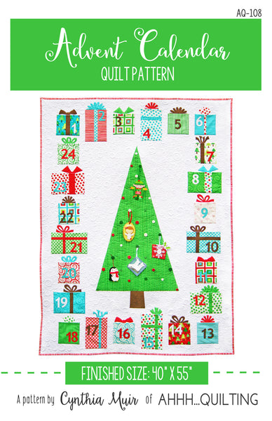 Advent Calendar Quilt Pattern - PAPER