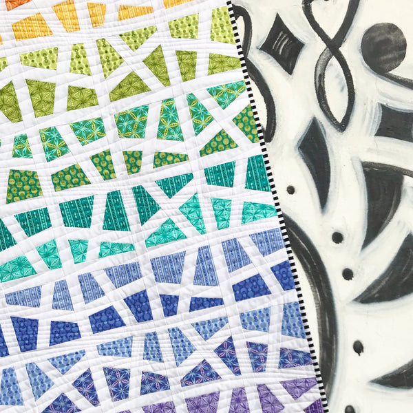 Chromatic Crackle Quilt Pattern - PDF