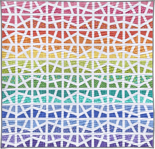 Chromatic Crackle Quilt Pattern - PDF