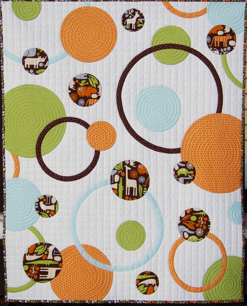 Circles and Rings Baby Quilt Pattern - PDF