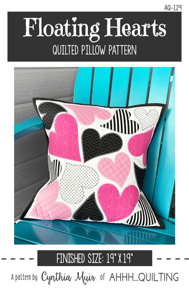 Floating Hearts Pillow Pattern - PAPER