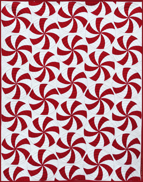 Peppermint Swirl Quilt Pattern - PDF