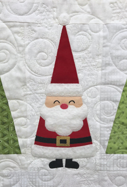 Santa in the Trees Quilt Pattern - PAPER