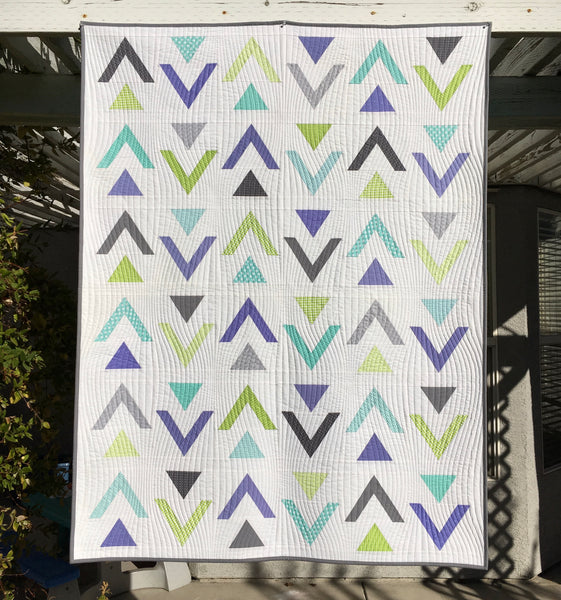 Triangles & Arrows Quilt Pattern - PDF