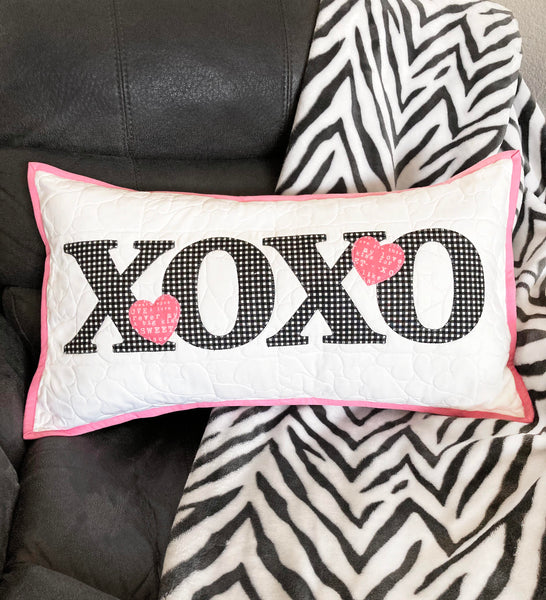 XOXO Quilted Pillow Pattern - PDF