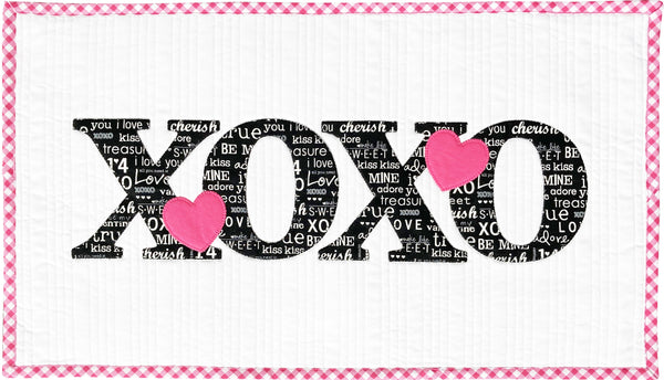 XOXO Quilted Pillow Pattern - PAPER