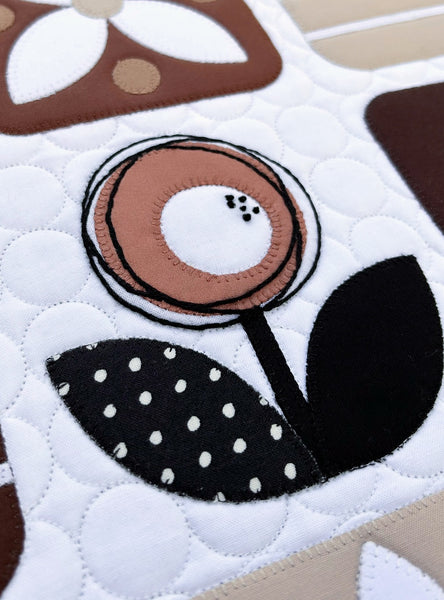 Boho Blossoms Mini Quilt Pattern - PDF