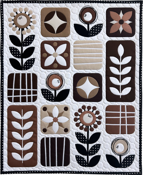 Boho Blossoms Mini Quilt Pattern - PDF