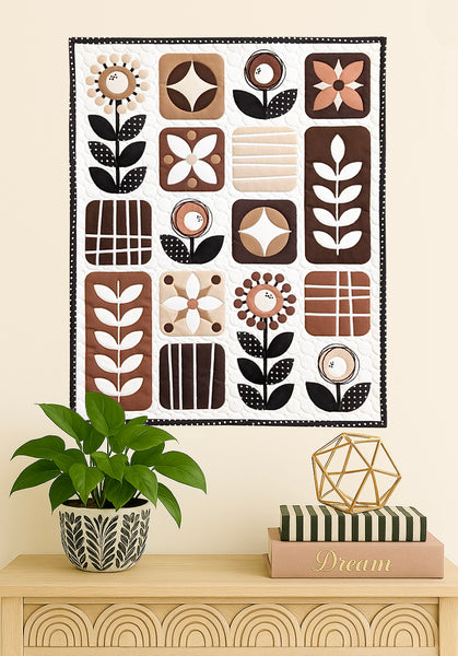 Boho Blossoms Mini Quilt Pattern - PDF
