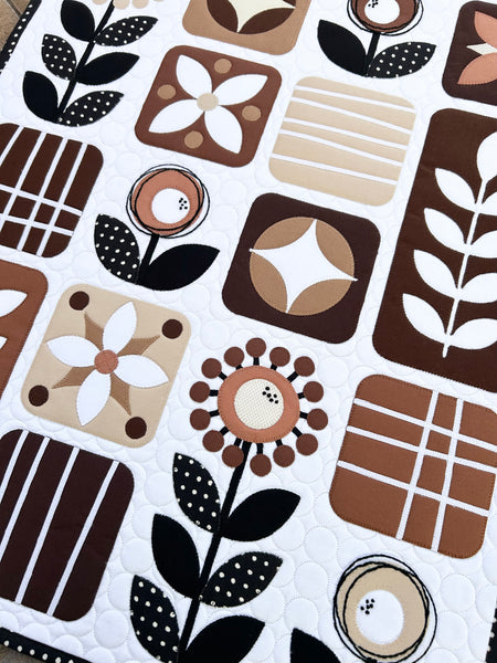 Boho Blossoms Mini Quilt Pattern - PDF