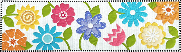 Flower Garden Table Runner Pattern - PAPER