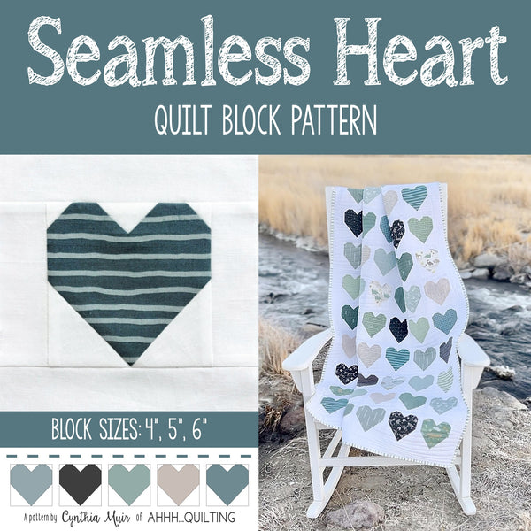 Seamless Heart Block Pattern PDF - FREE