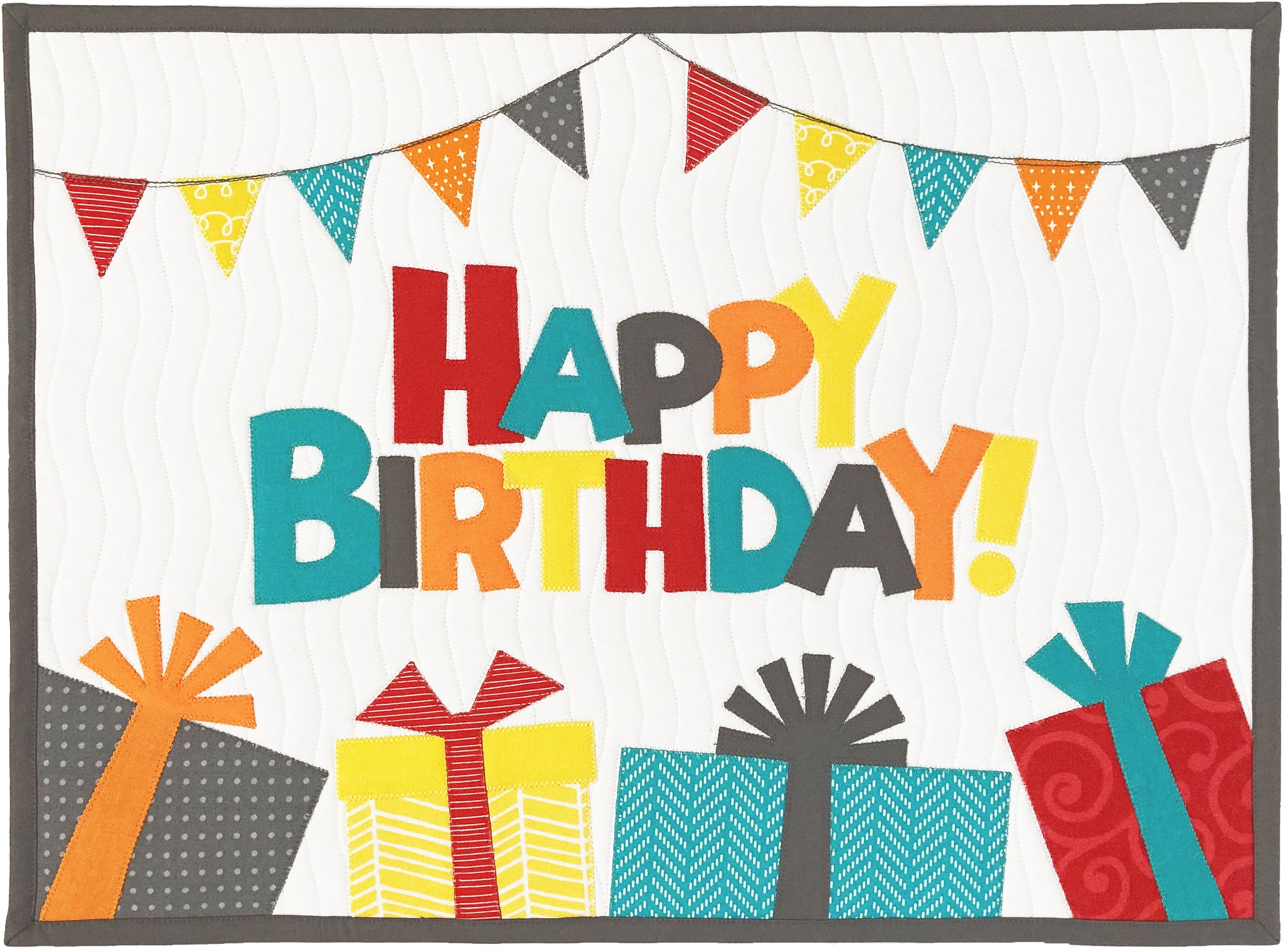 Happy Birthday Print Pattern Floor Mat
