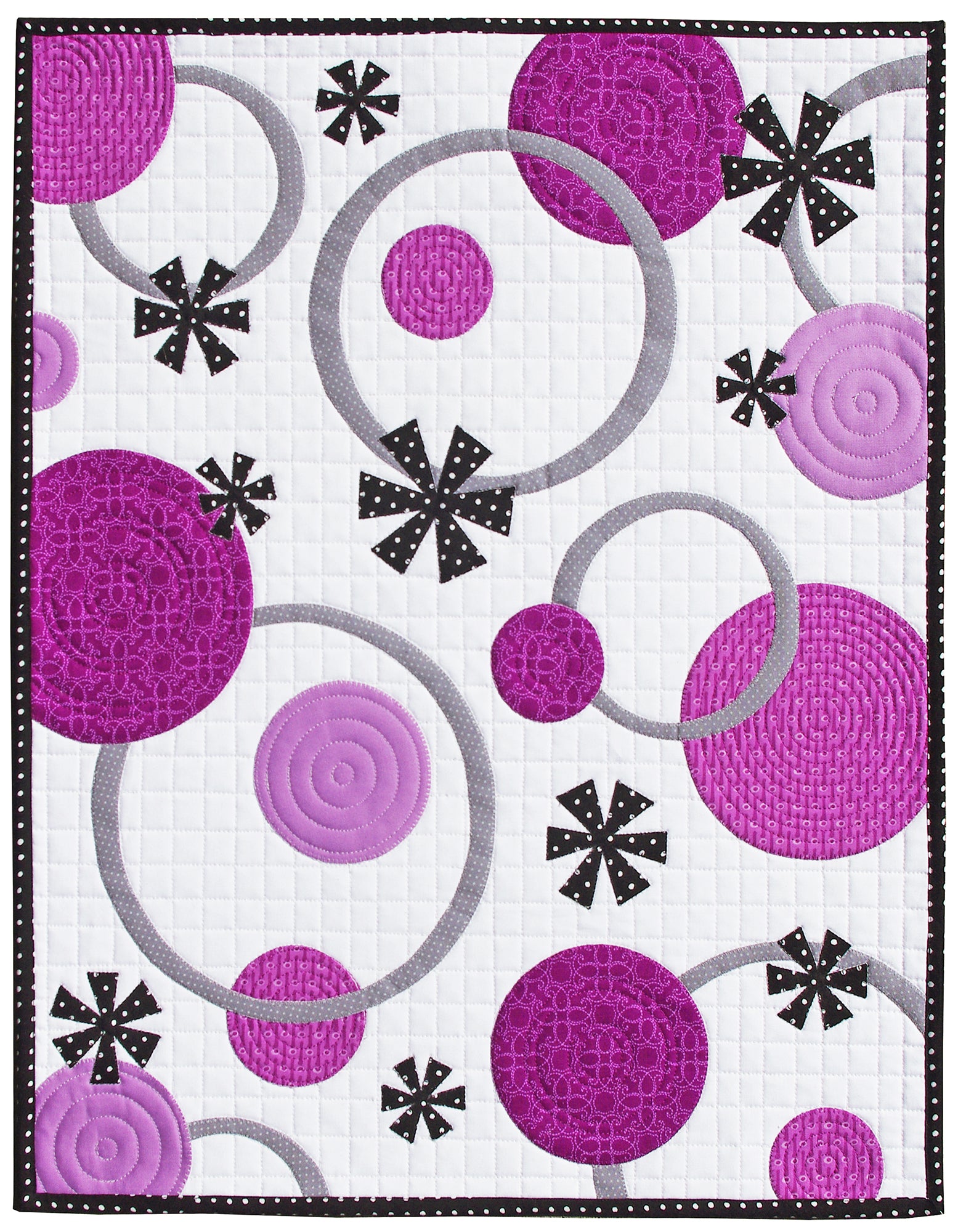 Circles and Rings Baby Quilt Pattern - PDF