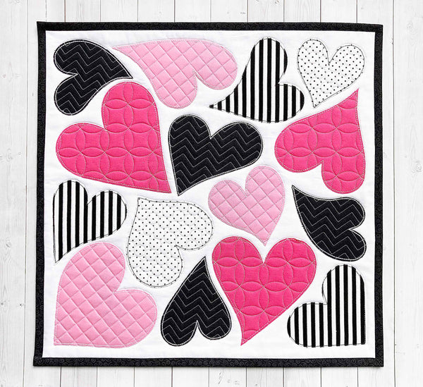 Floating Hearts Pillow Pattern - PAPER
