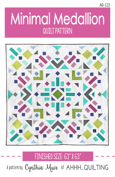 Minimal Medallion Quilt Pattern - PAPER