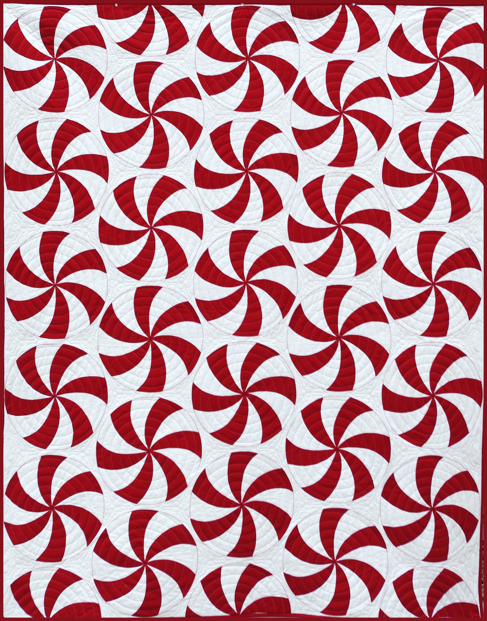 Peppermint Swirl Quilt Pattern - PDF