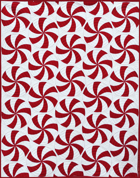 Peppermint Swirl Quilt Pattern - PDF