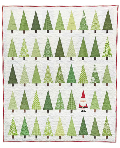 Santa in the Trees Quilt Pattern - PDF