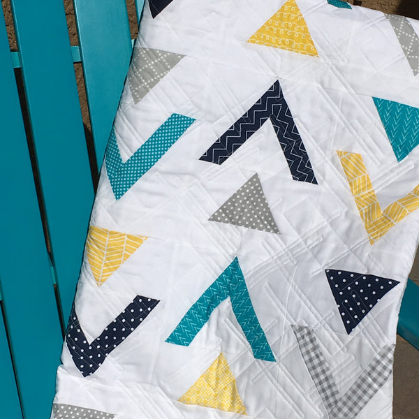 Triangles & Arrows Quilt Pattern - PDF