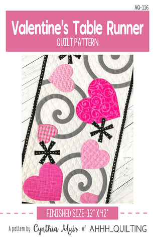 Valentine's Table Runner Pattern - PAPER
