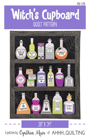 Witch's Cupboard Quilt Pattern - PAPER